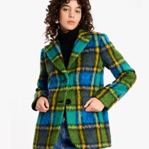 NWT KATE SPADE Grand Plaid Wool Jacket sz 4